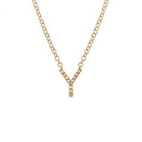 Diamond Initial Necklace - Lexie Jordan Jewelry