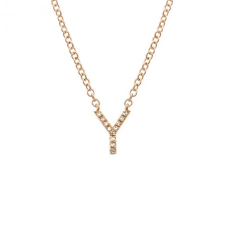 Diamond Initial Necklace - Lexie Jordan Jewelry