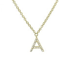 Diamond Initial Necklace - Lexie Jordan Jewelry