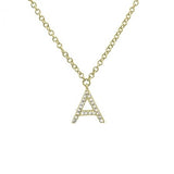 Diamond Initial Necklace - Lexie Jordan Jewelry
