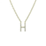 Diamond Initial Necklace - Lexie Jordan Jewelry