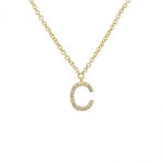 Diamond Initial Necklace - Lexie Jordan Jewelry