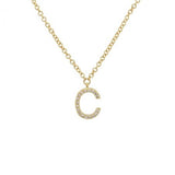 Diamond Initial Necklace - Lexie Jordan Jewelry