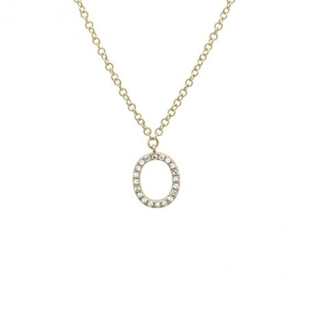 Diamond Initial Necklace - Lexie Jordan Jewelry