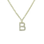 Diamond Initial Necklace - Lexie Jordan Jewelry