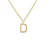 Diamond Initial Necklace - Lexie Jordan Jewelry