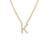 Diamond Initial Necklace - Lexie Jordan Jewelry