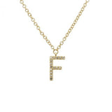 Diamond Initial Necklace - Lexie Jordan Jewelry