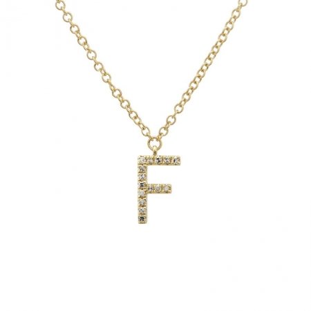 Diamond Initial Necklace - Lexie Jordan Jewelry