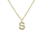 Diamond Initial Necklace - Lexie Jordan Jewelry