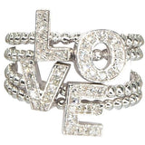 Diamond Letter Rings | Diamonds | 14K Gold | Stackable - Lexie Jordan Jewelry