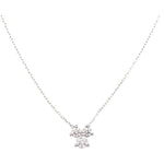 Diamond Necklace| 18K Gold Necklace | Diamond Cluster - Lexie Jordan Jewelry