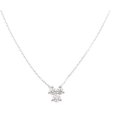 Diamond Necklace| 18K Gold Necklace | Diamond Cluster - Lexie Jordan Jewelry