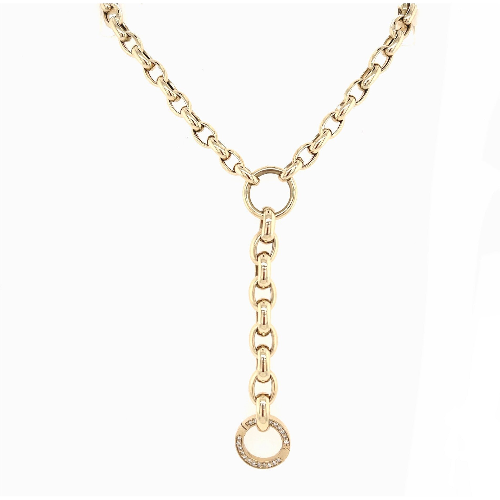 Diamond round lock | Enhancer - Lexie Jordan Jewelry