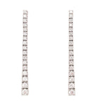 Diamond Tennis Drop Earrings - Lexie Jordan Jewelry