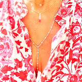Diamond Y Necklace - Lexie Jordan Jewelry