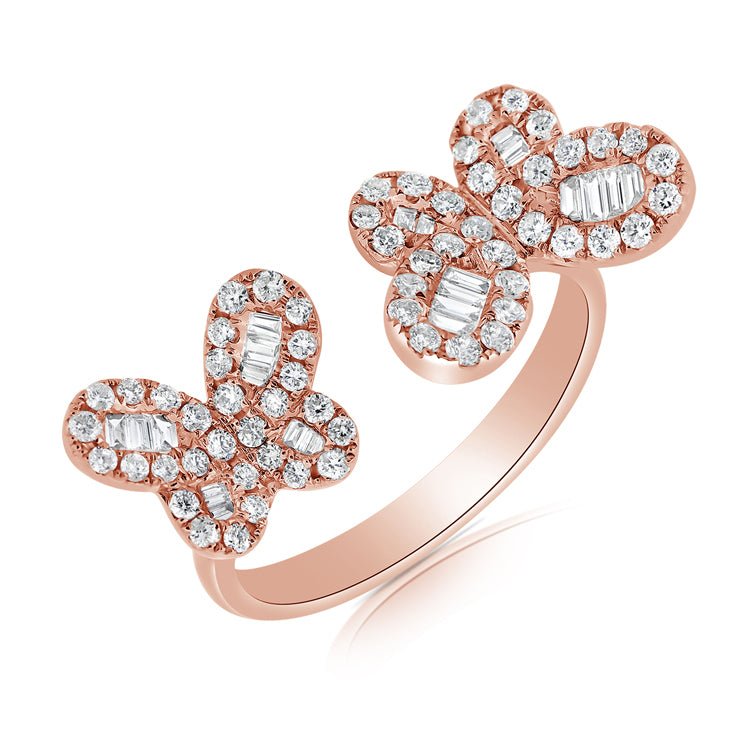 Double Butterfly Diamond Ring - Lexie Jordan Jewelry