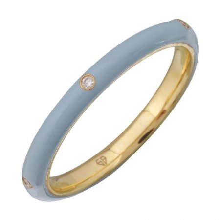 Enamel gold ring - Lexie Jordan Jewelry