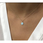 Evil Eye Necklace | 18K White Gold - Lexie Jordan Jewelry