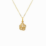 Flower Necklace | 14K Gold | Diamonds - Lexie Jordan Jewelry