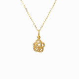 Flower Necklace | 14K Gold | Diamonds - Lexie Jordan Jewelry