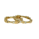 Flower Stacking Rings | 14K Gold | Your Choice of Stones - Lexie Jordan Jewelry