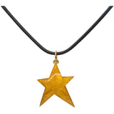 French Star Charm Necklace | 14K Gold | Glowing Enamel Color - Lexie Jordan Jewelry
