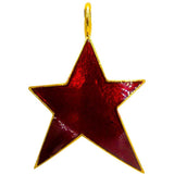 French Star Charm Necklace | 14K Gold | Glowing Enamel Color - Lexie Jordan Jewelry