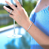 Geometric Diamond Bracelet | 14K Gold | Round and Emerald Cut Diamonds - Lexie Jordan Jewelry