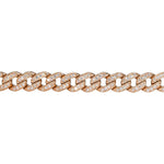Glittering Cuban Link Chain Bracelet | 14K Gold | Faceted Diamonds - Lexie Jordan Jewelry