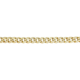Glittering Cuban Link Chain Bracelet | 14K Gold | Faceted Diamonds - Lexie Jordan Jewelry