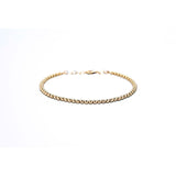 Gold Beaded Bracelet |14k Solid Gold | Made for Stacking - Lexie Jordan Jewelry