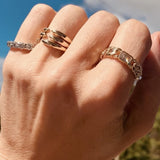 Gold claw ring solid 14K - Lexie Jordan Jewelry