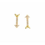 Gold Diamond Arrow Studs - Lexie Jordan Jewelry