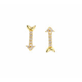 Gold Diamond Arrow Studs - Lexie Jordan Jewelry