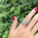 Gold Evil Eye Ring | 14K Gold | Pave Diamonds - Lexie Jordan Jewelry
