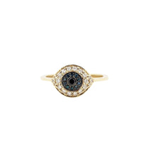 Gold Evil Eye Ring | 14K Gold | Pave Diamonds - Lexie Jordan Jewelry
