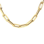 Gold Paperclip Chain- Short Rectangle Link Chain - Lexie Jordan Jewelry