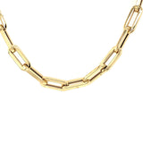 Gold Paperclip Chain- Short Rectangle Link Chain - Lexie Jordan Jewelry