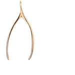 Good Luck Charm| Wish bone gold Charm| 14k Gold Good Luck Charm| long charm - Lexie Jordan Jewelry