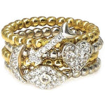 I Love You to the Moon and Back Stacking Rings | 14K Gold | Diamonds - Lexie Jordan Jewelry