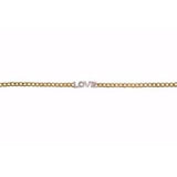 Love ID Bracelet | Diamonds | 14K Gold Cuban Link Chain - Lexie Jordan Jewelry