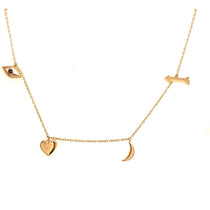 Love Necklace | I love you to the Moon and Back 14 K GoldNecklace - Lexie Jordan Jewelry