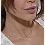 Love to the Moon and Back | Dangling Diamond Charms| 14K gold - Lexie Jordan Jewelry