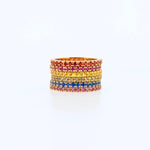 Multi-Color Stacking Eternity Bands | Gold | Precious Gemstones - Lexie Jordan Jewelry