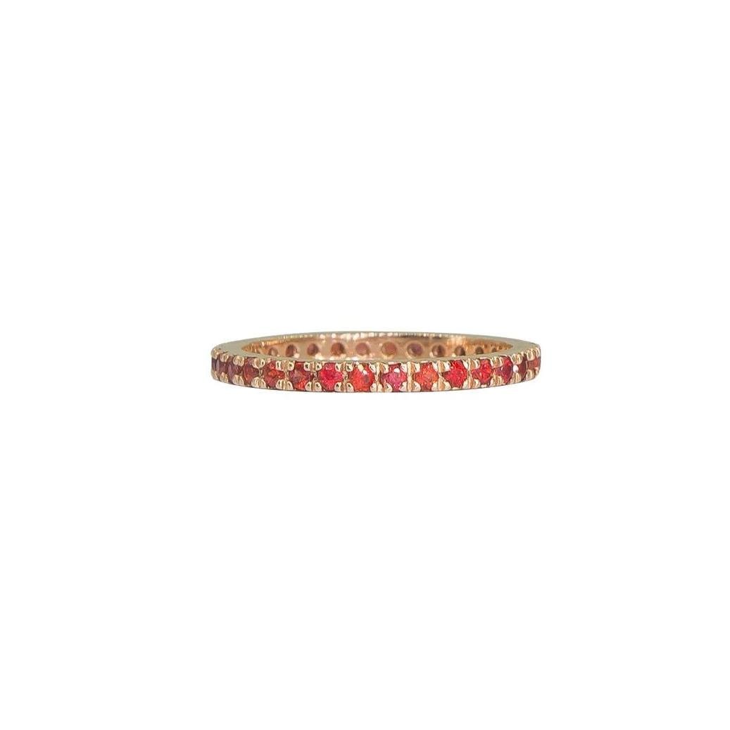 Multi-Color Stacking Eternity Bands | Gold | Precious Gemstones - Lexie Jordan Jewelry