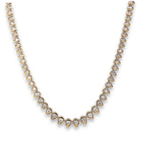 Pear Shape Diamond Link Necklace - Lexie Jordan Jewelry