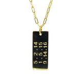 Personalized Dog Tag | 14K Gold | Custom Dates and Words - Lexie Jordan Jewelry
