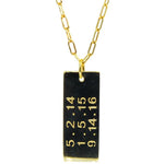 Personalized Dog Tag | 14K Gold | Custom Dates and Words - Lexie Jordan Jewelry