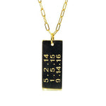 Personalized Dog Tag | 14K Gold | Custom Dates and Words - Lexie Jordan Jewelry